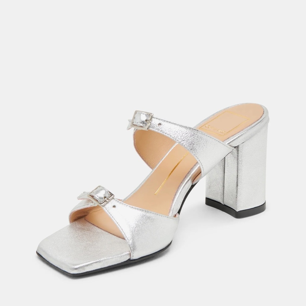 Dolce Vita Shane Metallic Silver Heels
